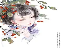 唯美古风手绘插画