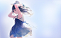 Anime 2080x1300 hat dress simple background