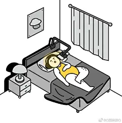 y园糖插画打卡21天超话 day15-延续表情包，圆脸小菇凉的日常～试试这种感觉的～来不及上色了～后面再说～ ​​​​