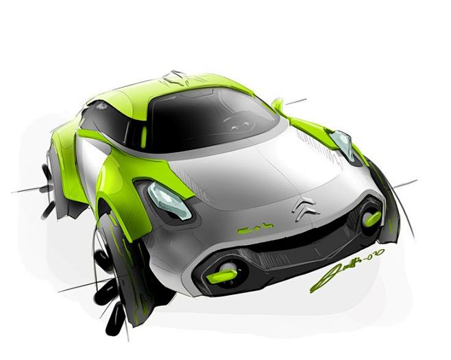 Car design sketch