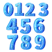 蓝色立体C4D1到9倒计时数字双十二双12_元素编号13358354