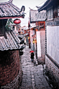 丽江街道，中国<br/>Street in Lijiang, China 