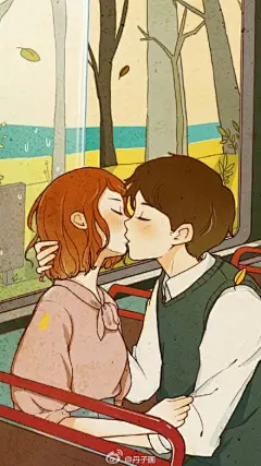 #插画分享# 谁知道这个作品的作者麻烦告知一下 #情人节# 你懂的 #看最新资讯，上UC头条# ​