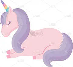 分离着色,可爱的,独角兽,动物,华丽的,飘然,幻想,想象,装饰