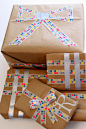 Washi Tape Gift Wrapping / Envolturas  (ventas@washitapemexico.com for the tapes)
