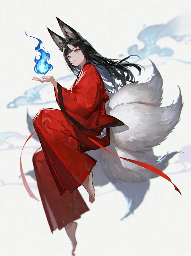 狐火_1_疾风烈酒(AI绘画)_来自小红书网页版-花瓣网