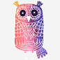 手绘彩色猫头鹰图标 UI图标 设计图片 免费下载 页面网页 平面电商 创意素材