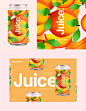 夏日の果味饮料 | 包装 插画 清新 清凉