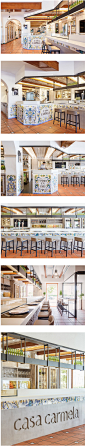 西班牙地中海风情的Casa Carmela餐厅室内设计