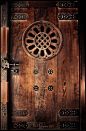 Temple door - Japan: