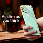 For OPPO A53 2020 A32 2020 A33 2020 Phone case Traight Edge Electroplated Phone Case Accessory Silicone Cover商品信息丨嘀嗒狗