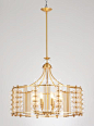 现代美式全铜玻璃球吊灯