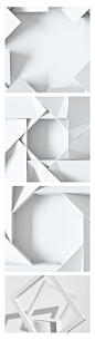 现代几何白色极简风建筑空间背景电商产品简约主图背景图JPG