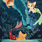 Cat fishes on Behance