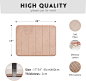 Amazon.com: ROSMARUS Memory Foam Bath Rug Non Slip Absorbent Bathroom Rugs with PVC Backing Ultra Soft Bath Room Floor Mat Kitchen Runner Restroom Living Room Carpet,17”X 24”,Ltbrown: Home & Kitchen