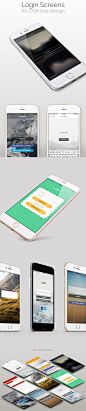 Login Screens for iPhone 6
