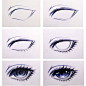 初学者画眼睛的步骤图，100种动漫人物眼睛画法