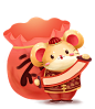 福袋福鼠鼠年素材