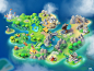 Game World Map : I made this world map  concept for "Dragon Mania Legends"game. 