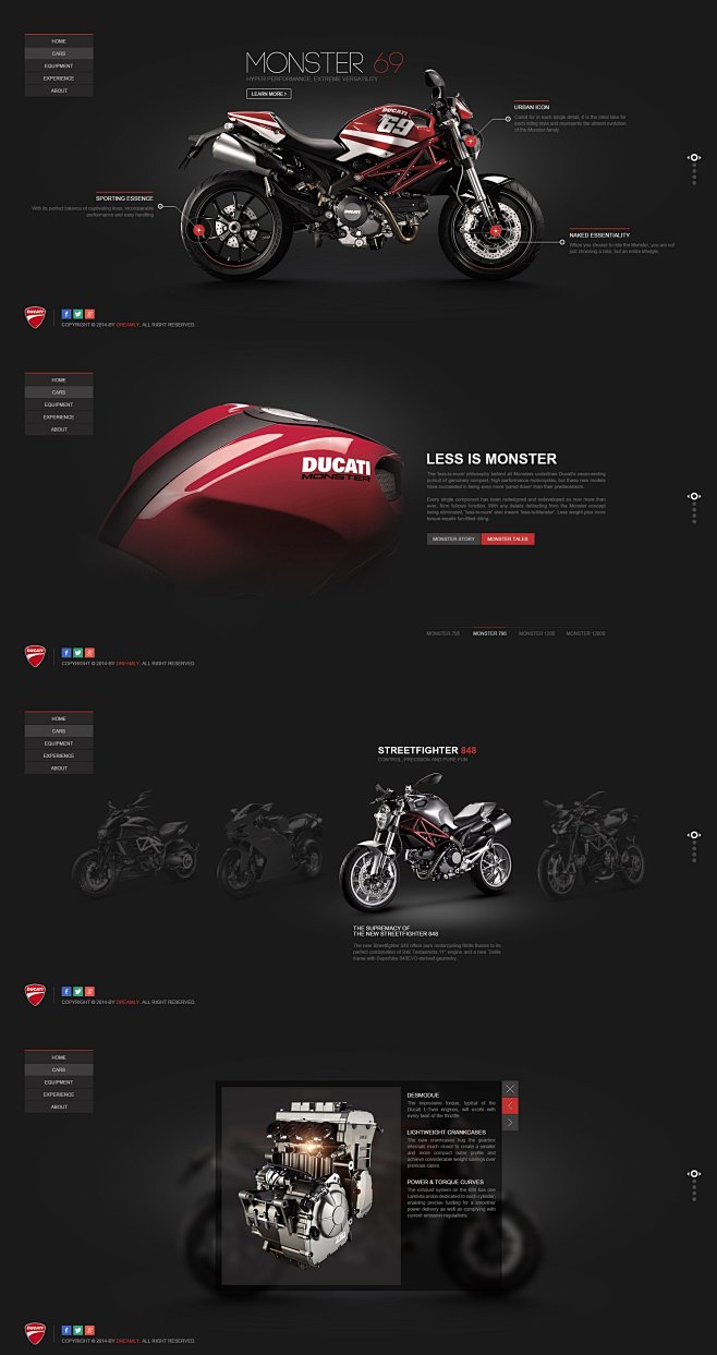 DUCATI MOTO专题 | 盒子UI