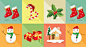 Christmas Icon Vector Set