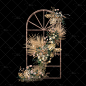秋色婚礼花艺，插花