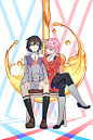 ❤关注公众号：星期五治愈星球，精美插画天天更新

#DARLING in the FRANXX# 美味 

画师：刀 彼方