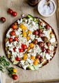 How to Make Socca, a Naturally Grain-Free + Gluten-Free Flatbread - Hello Veggie : Socca is a thick savory pancake or flatbread made with chickpea flour, so it's naturally grain-free and gluten-free. We love using it as a base for a pizza!