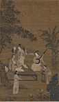 南宋-李嵩-听阮图