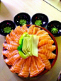 Sake (salmon) sashimi. So good!