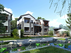 皮皮皮皮皮么采集到A-住宅建筑效果图