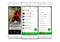 ICQ Redesign : This redesign concept was created for Mail.Ru contest.Main goal of redesign — change emphasis of app to video features.