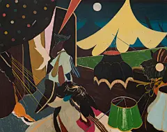 Kenichi Hoshine
(1977-)
日本艺术家

Hoshine在日常生活中汲取了丰富的经验，通过抽象的形式和手势将个人着迷与剧院，海报设计和神秘主义结合在一起。
#当代艺术# 人文艺术超话 #遇见艺术# 遇见艺术超话 ​​​​