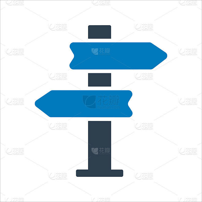 指路标志图标。