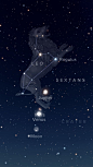 This may contain: the leo zodiac sign in the night sky