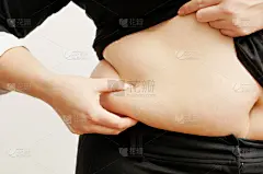 大肚腩,女人,拿着,腹部,严词拒绝,水平画幅,过大的,巨大的,腹腔,仅成年人