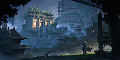 CG-LemY-C采集到场景原画