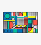 Memphis Color Block Photographic Print