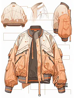 ai服装设计｜由midjourney生成的夹克款式图 - 小红书