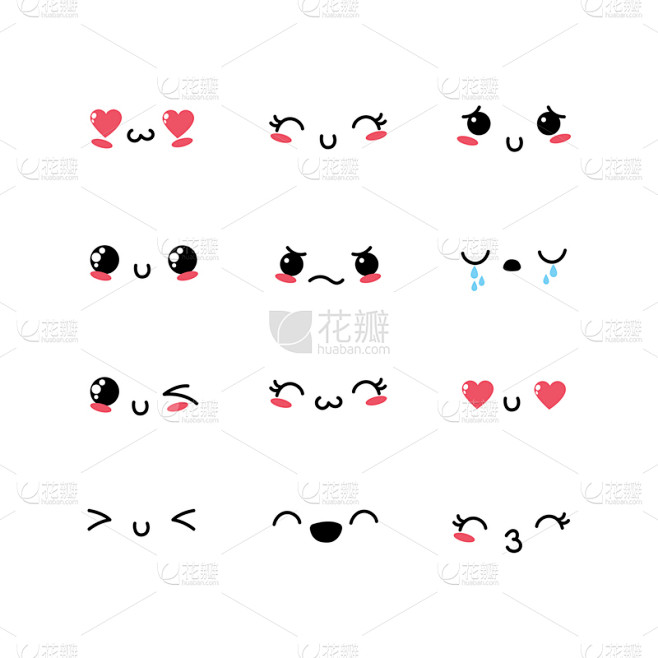 可爱,网络表情,情感,图标,可爱的,图像...