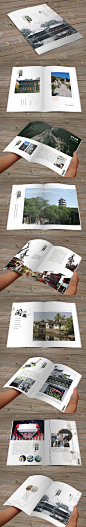 中国风古镇旅游画册模板下载_中国风古镇旅游画册宣传册模板-棒图网