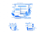 Illustration for invoice creator app webdesign web invoice light illustration dribbble blue app