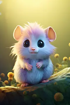 小仓鼠Q版动物形象