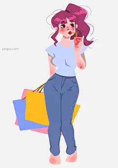 双十一欧美购物美女卡通插画合集 五图片大小2893x4092px 图片尺寸1.24 MB 来自PNG搜索网 pngss.com 免费免扣png素材下载！促销活动#电商#购物袋#购物节#卡通手绘#礼盒#女生#女性#女装#人物#手机#手机购物#双十一购物#