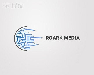 Roark Media传媒公司logo设...