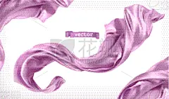 窗帘,纺织品,紫色,三维图形,活力,华丽的,风,浪漫,写实,弯曲