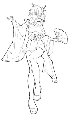 打卡#绘图 #画画练习 #全身 #人体 #绘画 #绘画模板 #模版 #人体动态 - 小红书