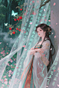 月夜啸声AI试验-纱幔女