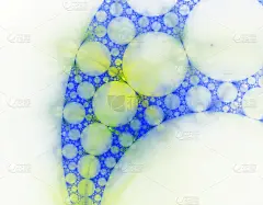 三维抽象分形插画背景创意设计