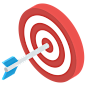 Target free icon designed by vectorsmarket15 : Free vector icon. Download thousands of free icons of business and finance in SVG, PSD, PNG, EPS format or as ICON FONT #flaticon #icon #mission #target #goal